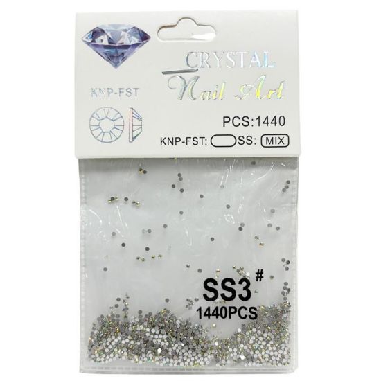 Picture of KING OF DIAMONDS IRIDESCENT RHINESTONES SIZE 3