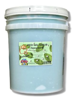 Picture of CROWN COLLAGEN PEDI GEL SCRUB 5 GAL - SPEARMINT