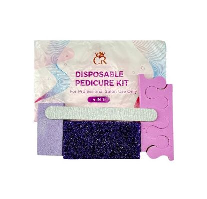 Picture of CROWN PEDICURE KIT 4PCS REGULAR PUMICE CASE OF 200 KITS CN (LIMIT 10 CASES)