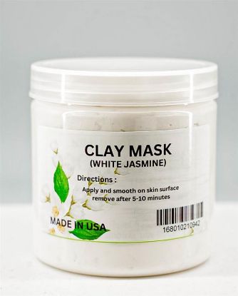 Picture of CLAY MASK WHITE JASMIN 16OZ