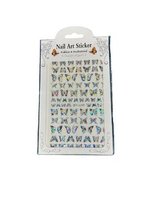Picture of SILVER BUTTERFLY STICKER ZY-037