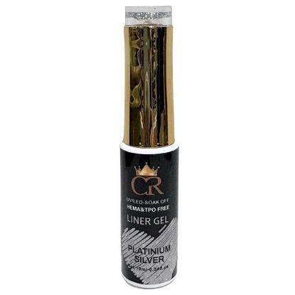 Picture of CROWN LINER GEL NAIL ART 03 PLATINUM SILVER