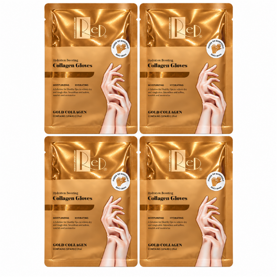 Picture of RED GOLD COLLAGEN GLOVES CASE OF 60 PCS