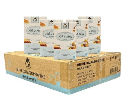 Picture of CROWN DELUXE COLLAGEN 4 STEP CASE OF 50 KITS - MILK & HONEY CN