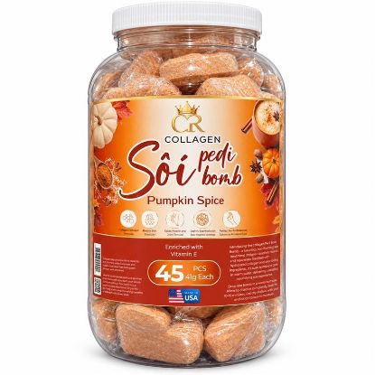 Picture of CROWN SOI PEDI BOMB COLLAGEN 1 GALLON 45 PCS PUMPKIN SPICE