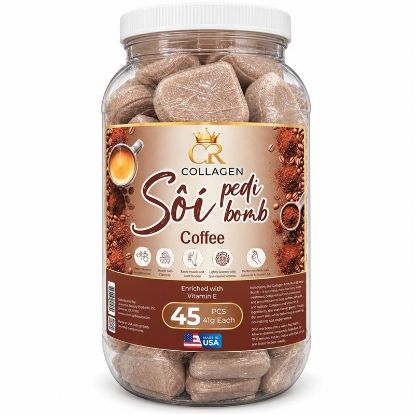 Picture of CROWN SOI PEDI BOMB COLLAGEN 1 GALLON 45 PCS COFFEE