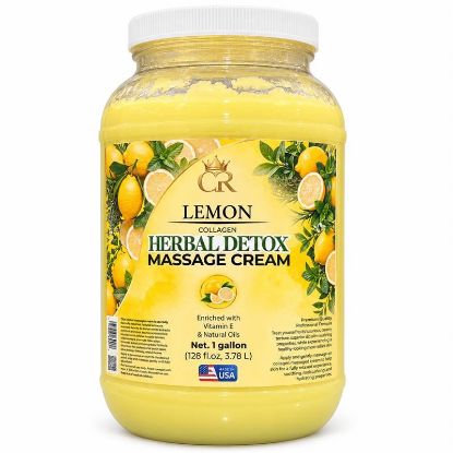Picture of CROWN HERBAL COLLAGEN MASSAGE CREAM 1 GALLON LEMON