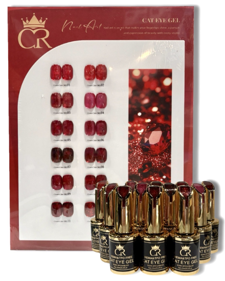 Picture of CROWN ROMANTIC RUBY CAT EYE SET