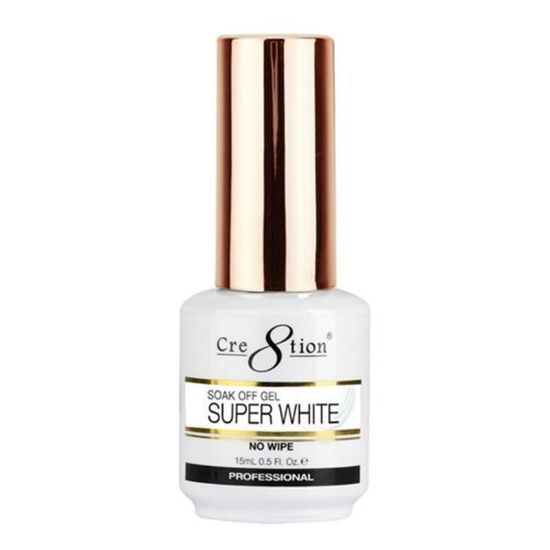 Picture of CRE8TION SOAK OFF GEL NO WIPE SUPER WHITE