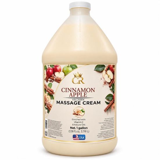 Picture of CROWN COLLAGEN MASSAGE CREAM 1 GALLON CINNAMON APPLE