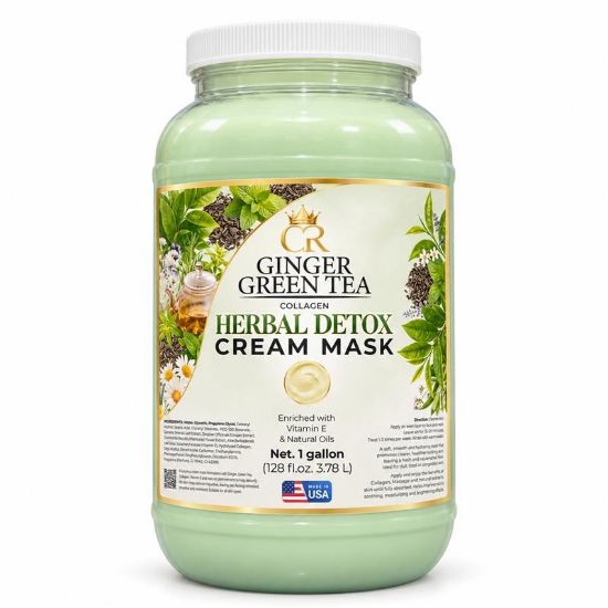 Picture of CROWN HERBAL COLLAGEN CREAM MASK 1 GALLON GINGER GREEN TEA