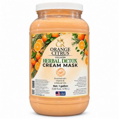 Picture of CROWN HERBAL COLLAGEN CREAM MASK 1 GALLON ORANGE CITRUS