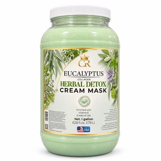 Picture of CROWN HERBAL COLLAGEN CREAM MASK 1 GALLON EUCALYPTUS