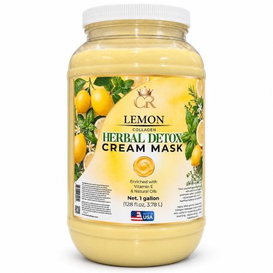 Picture of CROWN HERBAL COLLAGEN CREAM MASK 1 GALLON LEMON