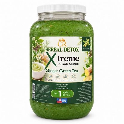 Picture of CROWN HERBAL XTREME SUGAR SCRUB 1 GALLON GINGER GREEN TEA