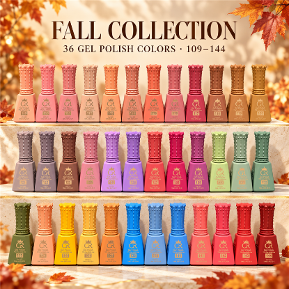 Picture of CROWN FULL COLLECTION HEMA & TPO FREE GEL SET - 36 COLORS FALL