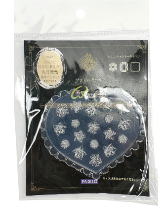 Picture of PADICO SILICON MOLD HEART SHAPED WITH FLOWERS 065