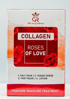 Picture of CROWN COLLAGEN PEDICURE 4 STEP CASE OF 50 - ROSES OF LOVE