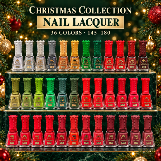 Picture of CROWN COLLECTION HEMA & TPO FREE LACQUER SET 36 COLORS - CHRISTMAS