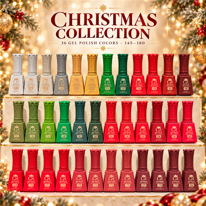 Picture of CROWN FULL COLLECTION HEMA & TPO FREE GEL SET 36 COLORS - CHRISTMAS