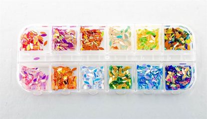 Picture of ALMOND SHAPE GLITTER 12PCS