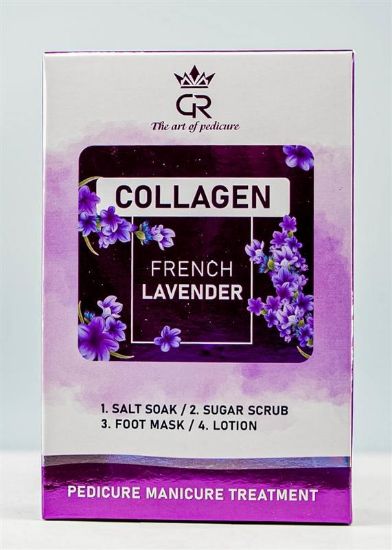 Picture of CROWN COLLAGEN PEDICURE 4 STEP CASE OF 50 - FRENCH LAVENDER