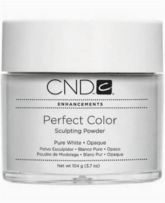 Picture of CND PERFECT COLOR SCULPTING POWDER PURE WHITE - OPAQUE 3.7 OZ