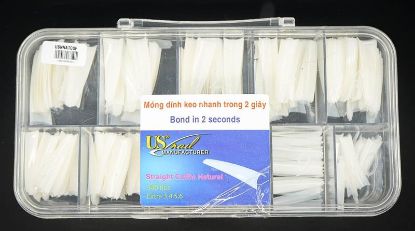 Picture of US NAIL NATURAL COFFIN TIP BOX