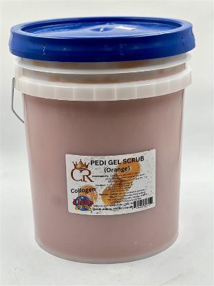 Picture of CROWN COLLAGEN PEDI GEL SCRUB 5 GAL - ORANGE
