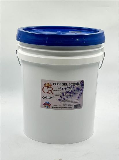 Picture of CROWN COLLAGEN PEDI GEL SCRUB 5 GAL - LAVENDER