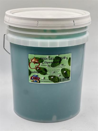Picture of CROWN COLLAGEN PEDI GEL SCRUB 5 GAL - SPEARMINT