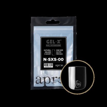 Picture of APRES NATURAL SQUARE EXTRA SHORT - SIZE 8 (50PCS)