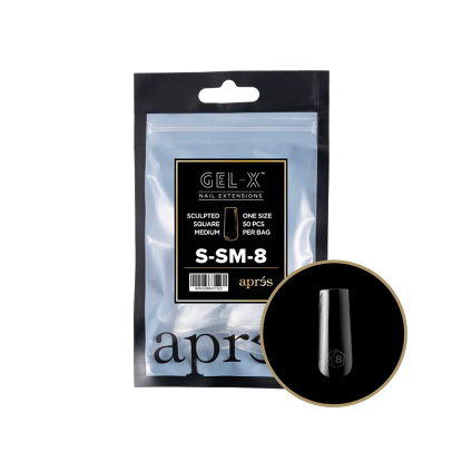 Picture of APRES SCULPTED SQUARE MEDIUM - SIZE 8 (50PCS)