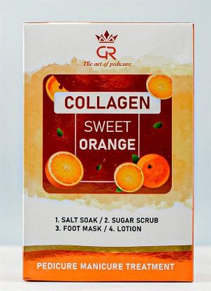 Picture of CROWN COLLAGEN PEDICURE 4 STEP CASE OF 50 - SWEET ORANGE