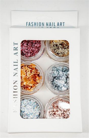 Picture of FASHION NAIL ART MULTI-COLOR FOIL 6PC STYLE 1