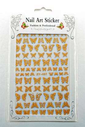 Picture of GOLD BUTTERFLY STICKER ZY-037