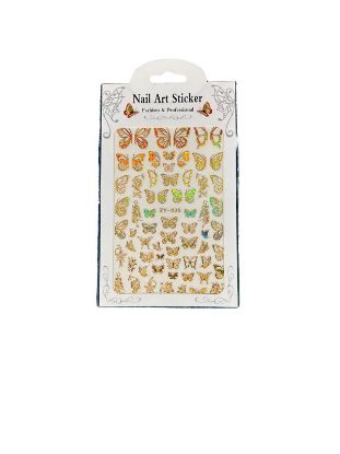 Picture of GOLD BUTTERFLY STICKER ZY-036
