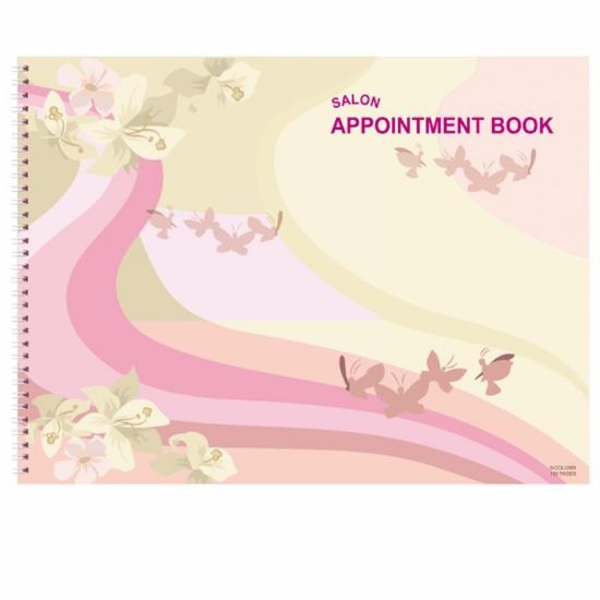 Picture of BERKELEY  SALON APPOINTMENT BOOK BUTTERFLY 8 COLUMN