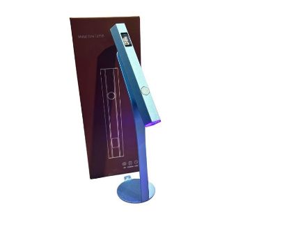 Picture of SOFT GEL SNAP ON METAL LAMP - BLUE