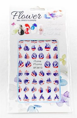 Picture of FLOWER USA FLAME STICKER