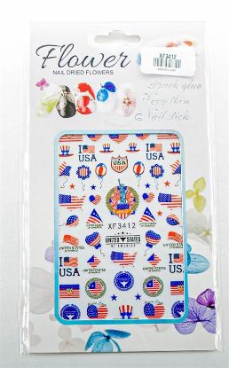 Picture of FLOWER BRAND STICKER - XF3412