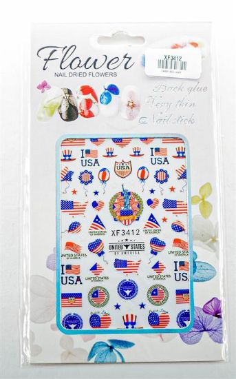 Picture of FLOWER BRAND STICKER - XF3412