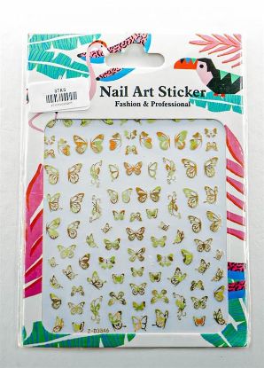 Picture of SILVER BUTTERFLY STICKER