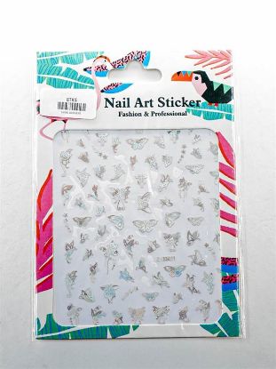 Picture of SILVER BUTTERFLY STICKER - Z-D3851