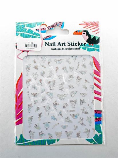 Picture of SILVER BUTTERFLY STICKER - Z-D3851