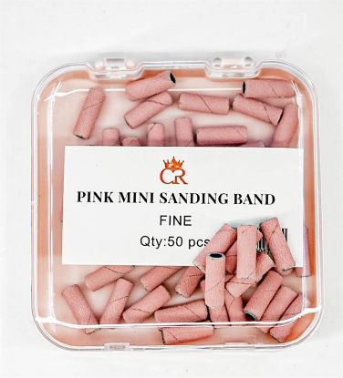 Picture of CROWN PINK MINI SANDING BANDS FINE 50 PCS