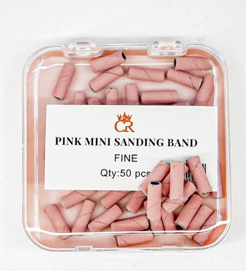 Picture of CROWN PINK MINI SANDING BANDS FINE 50 PCS