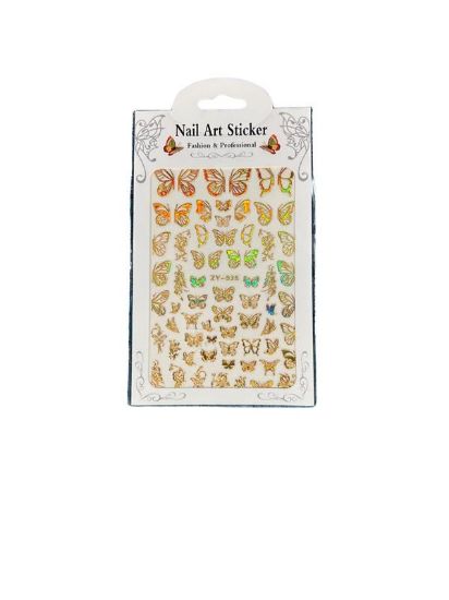 Picture of GOLD BUTTERFLY STICKER ZY-036