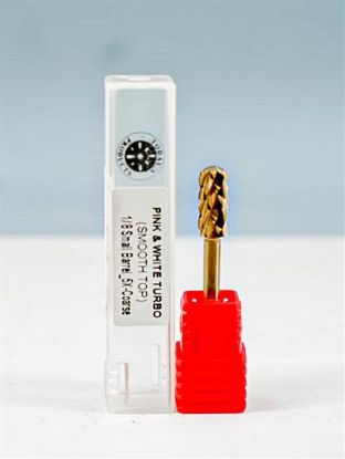 Picture of TODAY'S PRODUCTS PINK & WHITE TURBO SMOOTH TOP 1/8 LARGE BARREL 5X-COARSE
