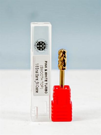 Picture of TODAY'S PRODUCTS PINK & WHITE TURBO SMOOTH TOP 1/8 LARGE BARREL 5X-COARSE